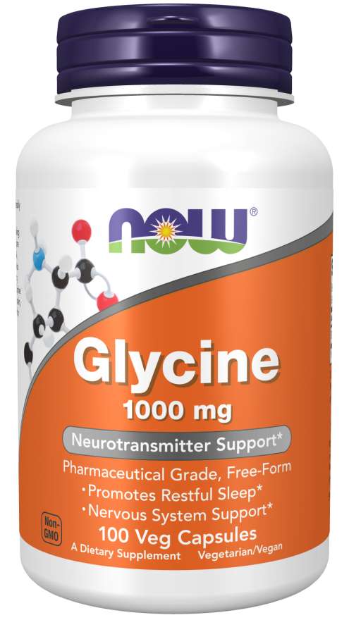 Now Foods Glycine 1000mg Veg Capsules 100
