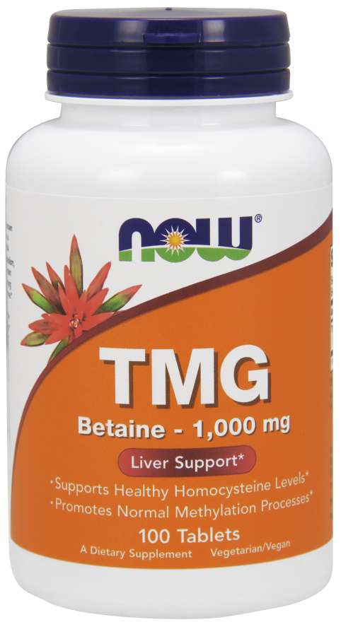 Now Foods TMG (Trimethylglycine) 1000mg Tablets 100