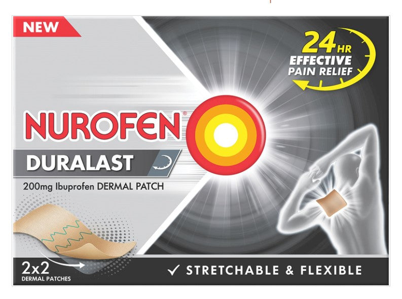Nurofen Duralast 200mg Ibuprofen Dermal Patches 4