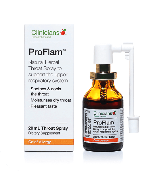Clinicians ProFlam Throat Spray 20ml