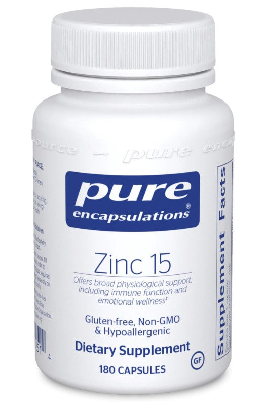 Pure Encapsulations Zinc 15 Capsules 180