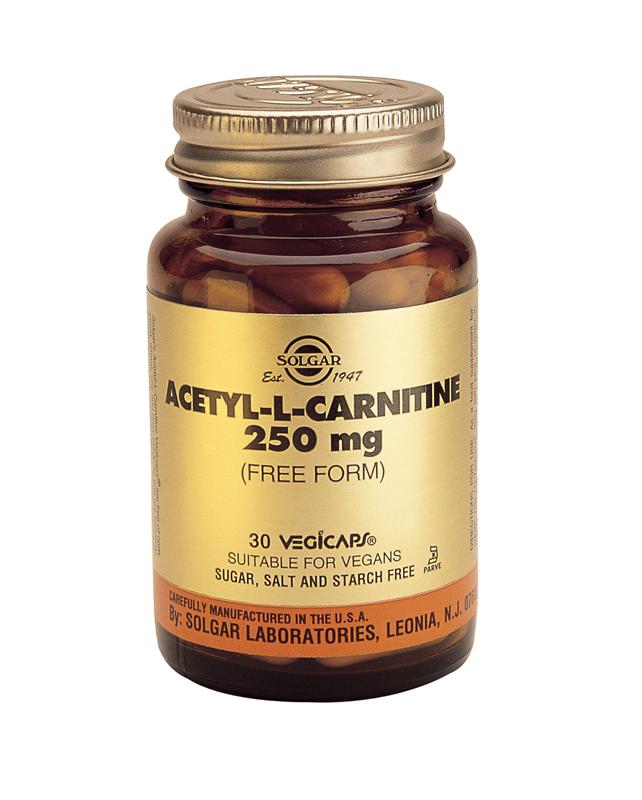 Solgar Acetyl L-Carnitine 250mg Vegetable Capsules 30 Solgar Acetyl L-Carnitine 250mg Vegetable Capsules 30