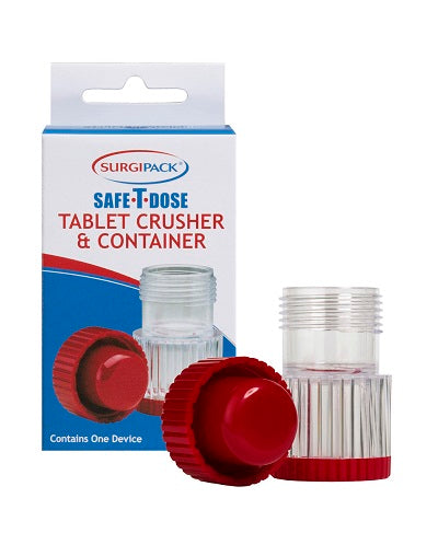 Surgipack Safe-T-Dose Tablet Crusher and Container
