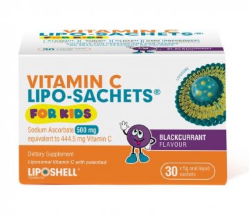 Vitamin C Lipo Sachets For Kids Blackcurrant Flavour 30 x 5g