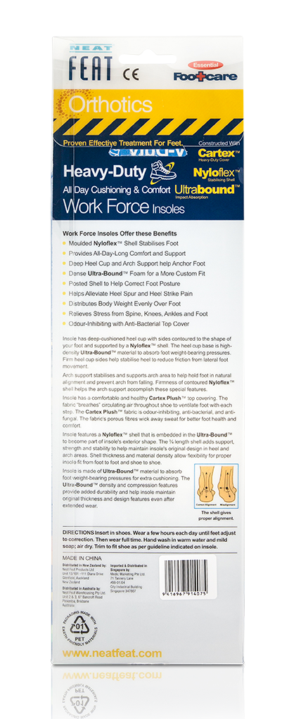 Neat Feat Orthotics Work Force Insoles
