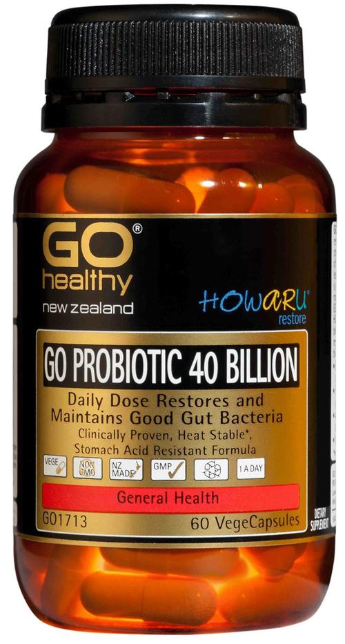 Go Healthy Probiotic 40 Billion VegeCapsules