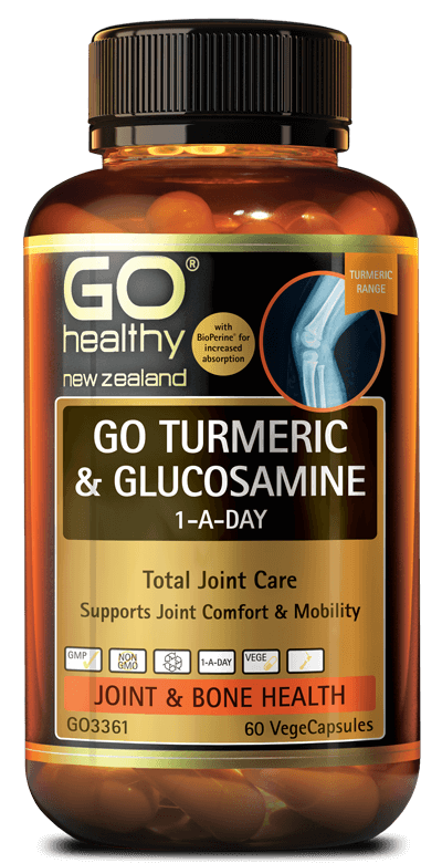 Go Healthy Turmeric & Glucosamine 1-A-Day VegeCapsules