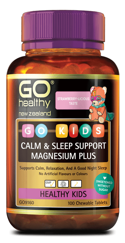 Go Healthy Kids Calm & Sleep Support Magnesium Plus Chewable Tablets 100