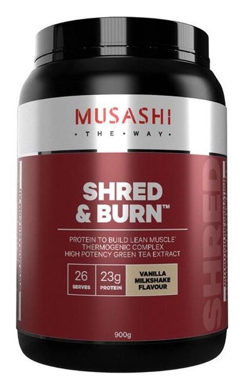 Musashi Shred & Burn Vanilla Milkshake 900g