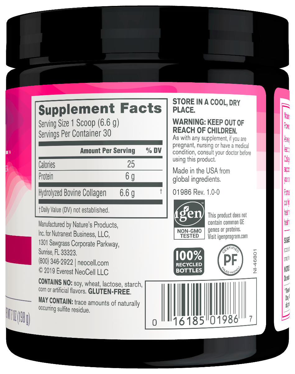 NeoCell Super Collagen Powder Type I & III Back 2