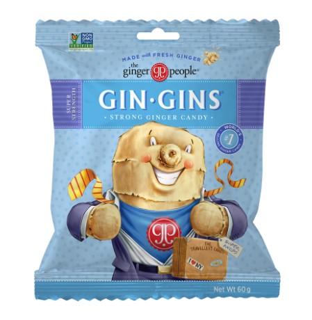 Gin Gins Super Strength Ginger Candy 60g