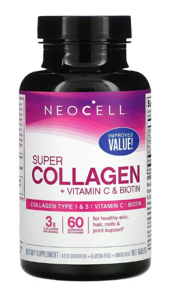 NeoCell Super Collagen + C & Biotin Tablets 180