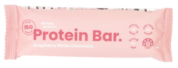 Nothing Naughty Protein Bar - Raspberry White Chocolate