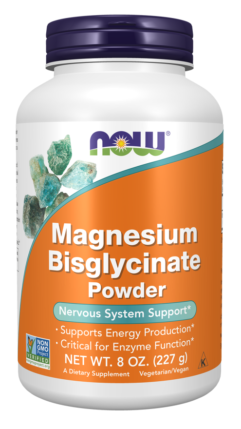 Now Magnesium Bisglycinate Powder 227g
