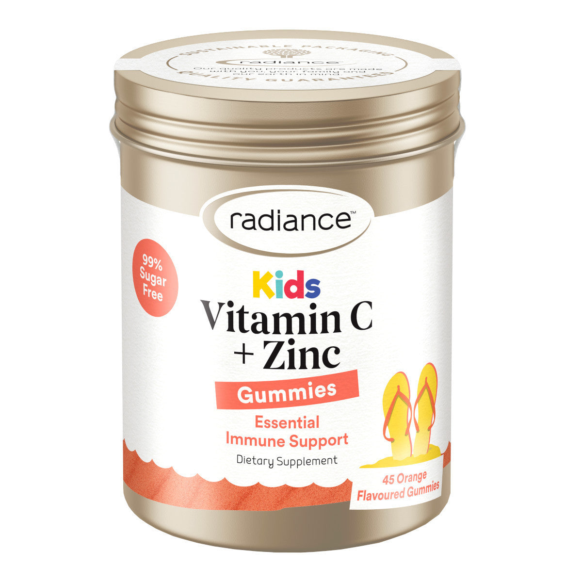Radiance Kids Vitamin C + Zinc Gummies 45