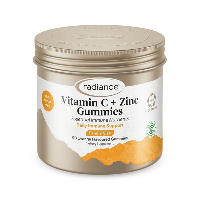 Radiance Sugar Free Vitamin C & Zinc Gummies for Adults 90