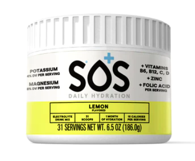 SOS Daily Hydration 31 Servings  Lemon