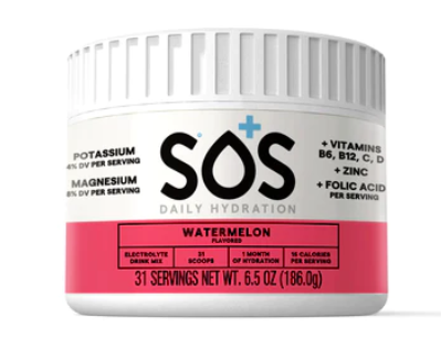 SOS Daily Hydration 31 Servings  Watermelon