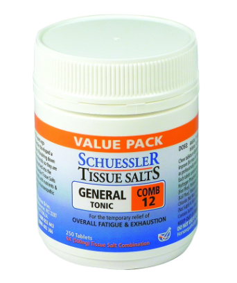 Schuessler Tissue Salts Comb 12 - General Tonic Tablets