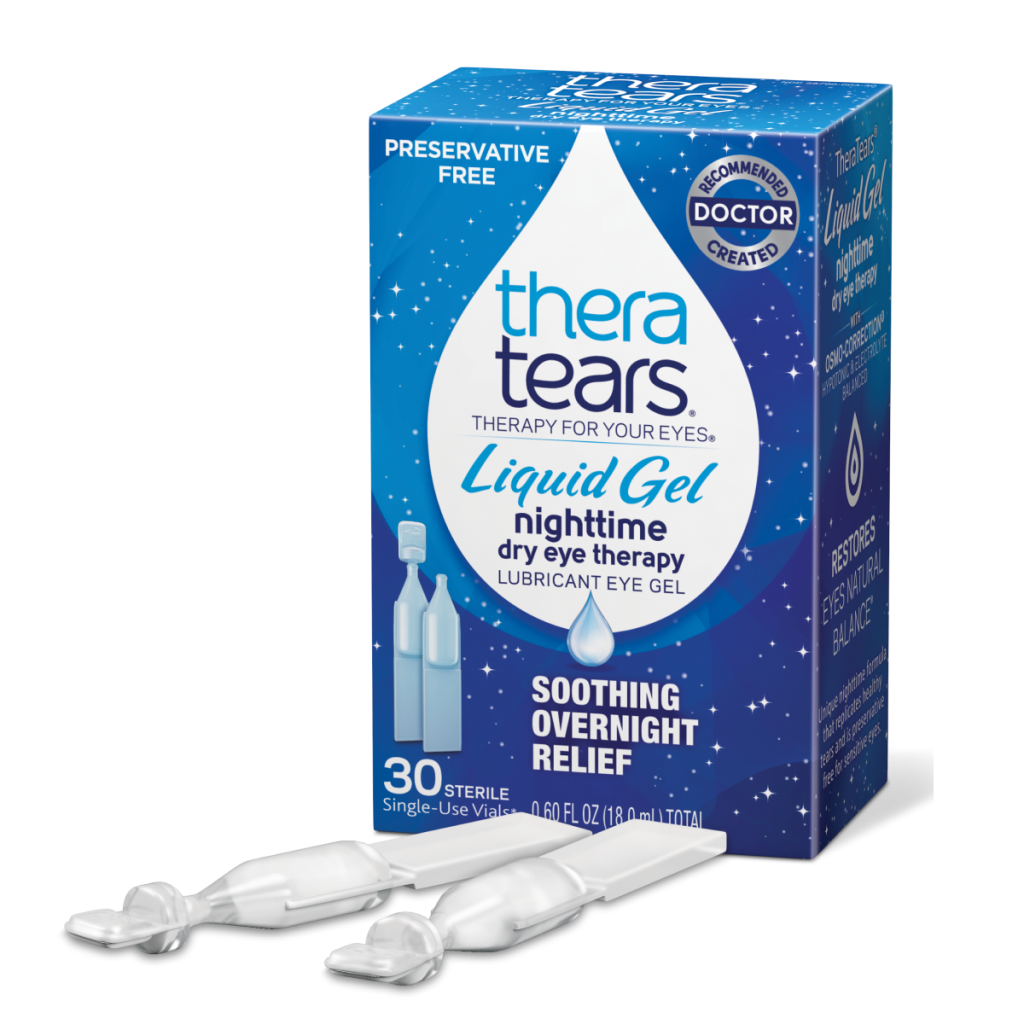 TheraTears Liquid Gel Lubricant Eye Drops Preservative Free 30 x 0.6ml