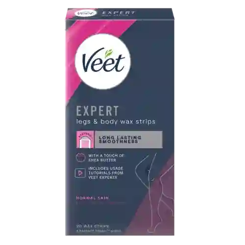  Veet Expert Legs & Body Cold Wax Strips 20s