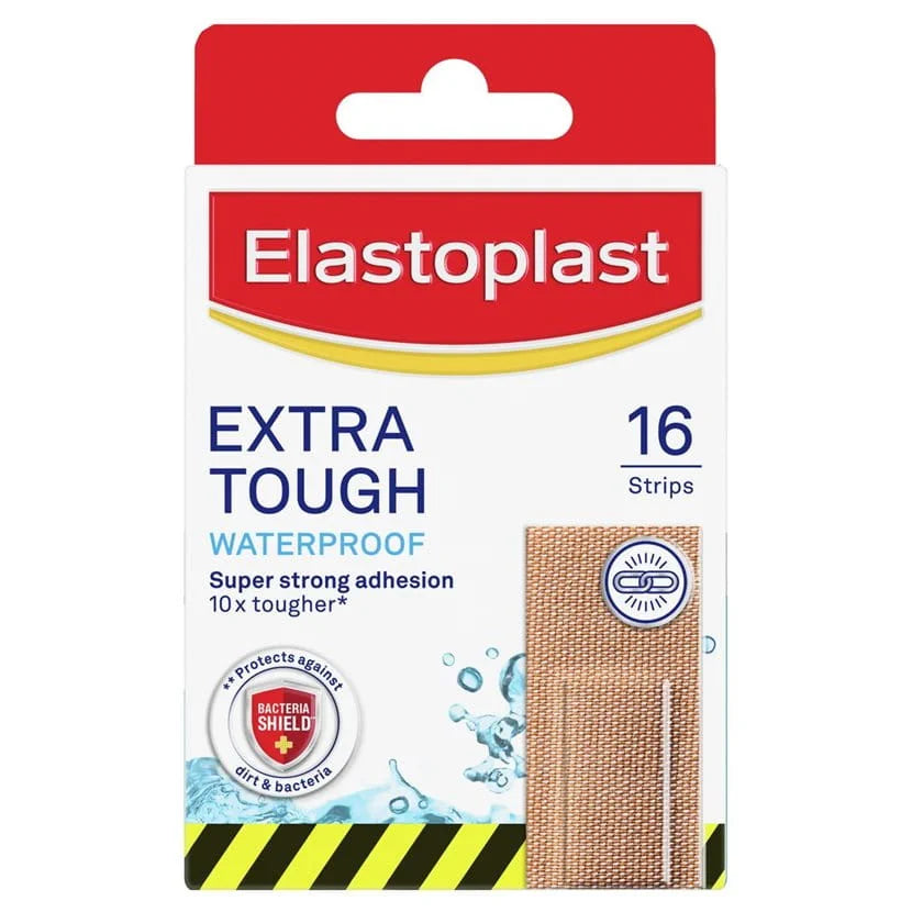 Elastoplast Extra Tough Waterproof Plasters 16 (26mm x 76mm)