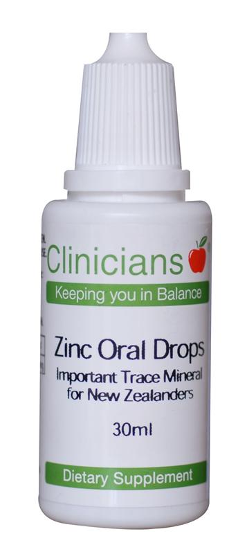 Clinicians Zinc Oral Drops (1mg/drop) 30ml