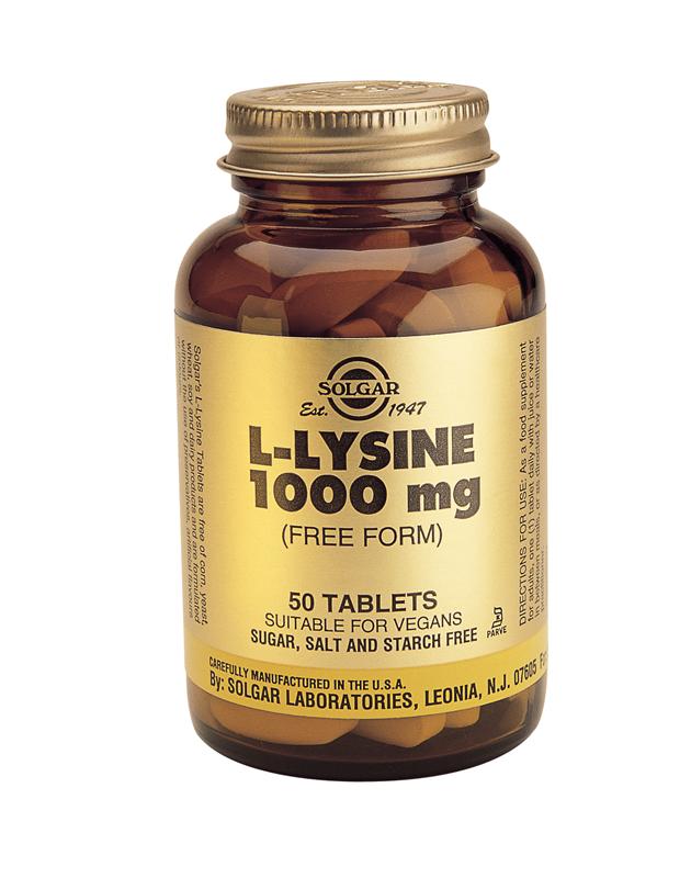 Solgar L-Lysine 1000mg Tablets 50