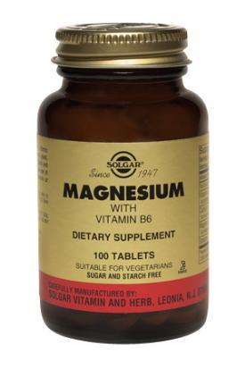 Solgar Magnsium with Vitamin B6 Tablets 100