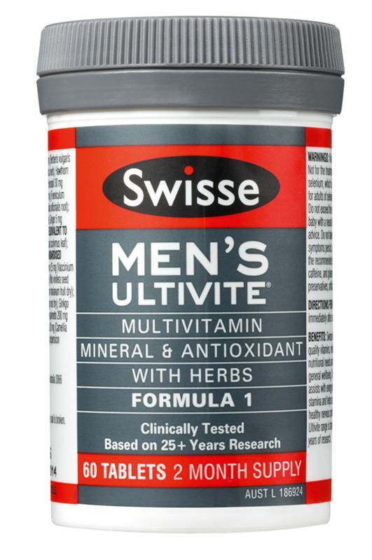 Swisse Mens Ultivite Formula 1 Tablets 60