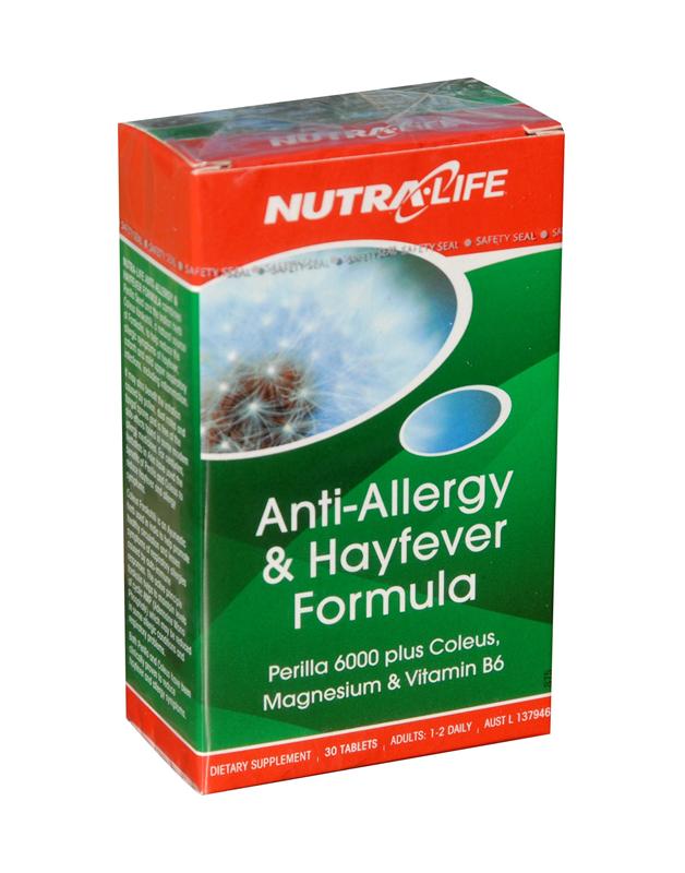 Nutra-Life Anti Allergy & Hayfever Tablets 30