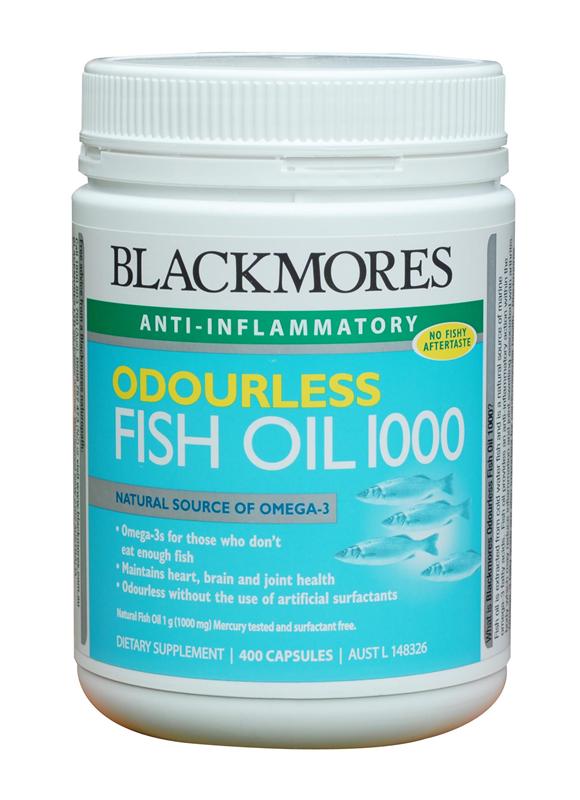 Blackmores Odourless Fish Oil 1000mg Capsules 400 - Expiry date July 2017