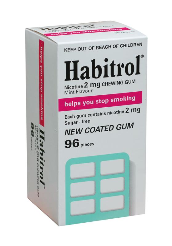 Habitrol Nicotine Chewing Gum Mint Flavour 2mg 96