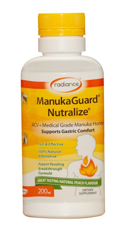Radiance ManukaGuard Nutralize Indigestion Relief Peach Flavour 200ml