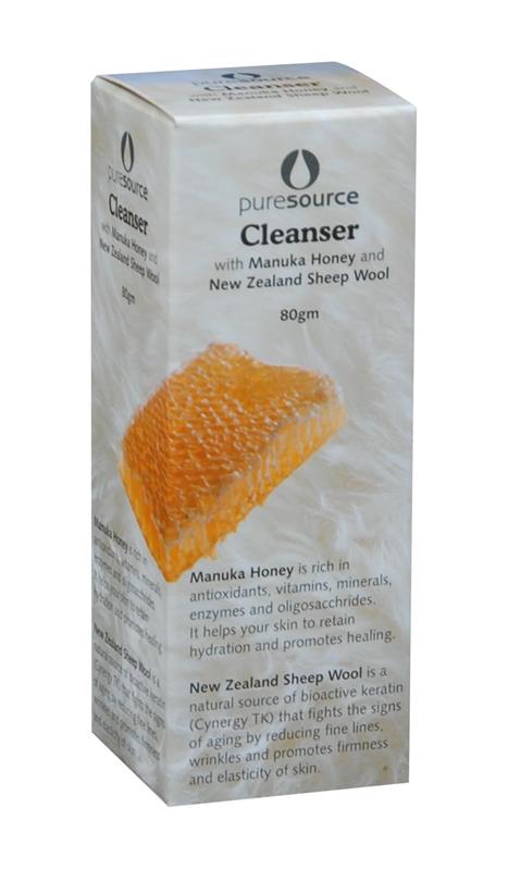 Puresource Facial Cleanser with Manuka Honey and New Zealand Sheep Wool 80g