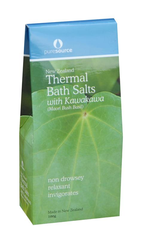 Puresource New Zealand Thermal Bath Salts with Kawakawa 100g