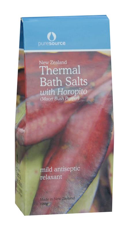Puresource New Zealand Thermal Bath Salts with Horopito 100g