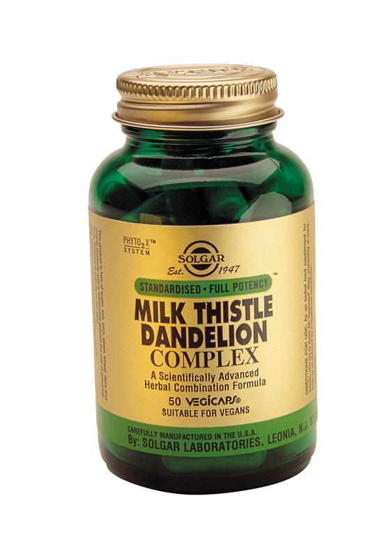 Solgar Milk Thistle Dandelion Complex Vegicaps 50