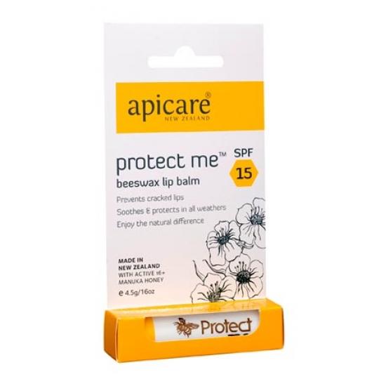 Apicare Protect Me Beeswax Lip Balm SPF15 4.5g