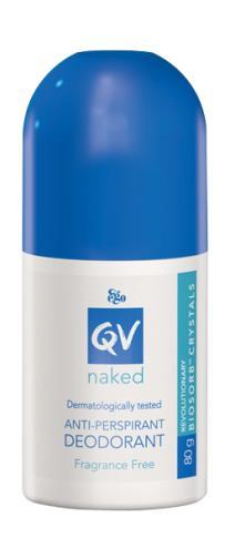 QV Naked Anti-Perspirant Deodorant Roll-On Fragrance Free 75g