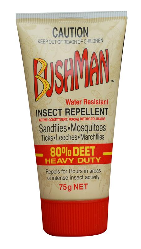 Bushman Water Resistant Insect Repellent 80% DEET Heavy Duty 75g