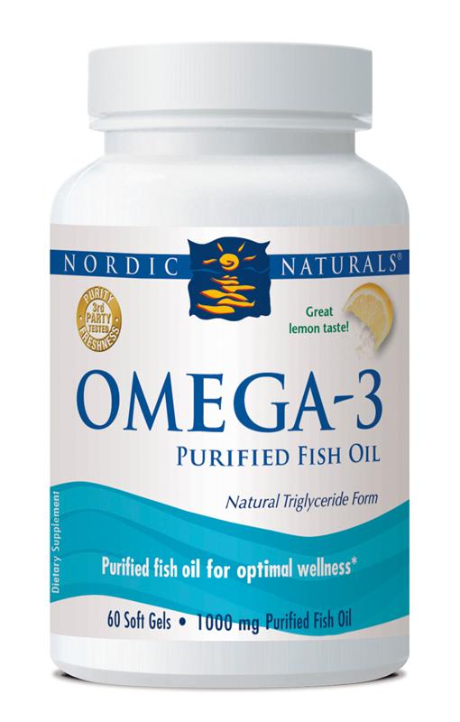 Nordic Naturals Omega-3 Soft Gels - Lemon 60