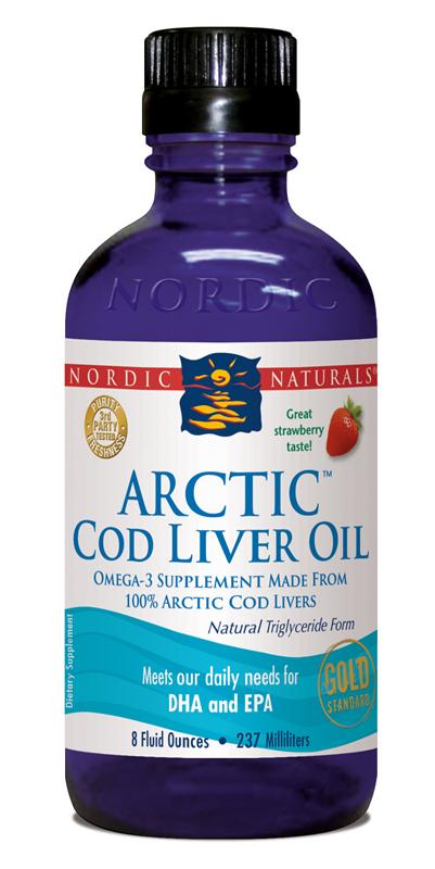 Nordic Naturals Arctic Cod Liver Oil - Strawberry 237ml