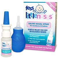 FESS Little Noses Saline Nasal Spray 15ml and Aspirator