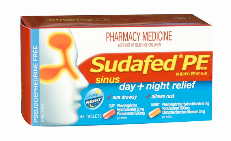 Sudafed PE Sinus Day + Night Relief Tablets 48