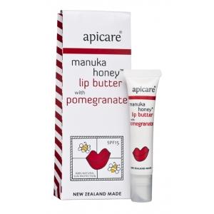 Apicare Manuka Honey Lip Butter with Pomegranate 8g