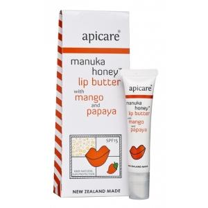 Apicare Manuka Honey Lip Butter with Mango and Papaya 8g