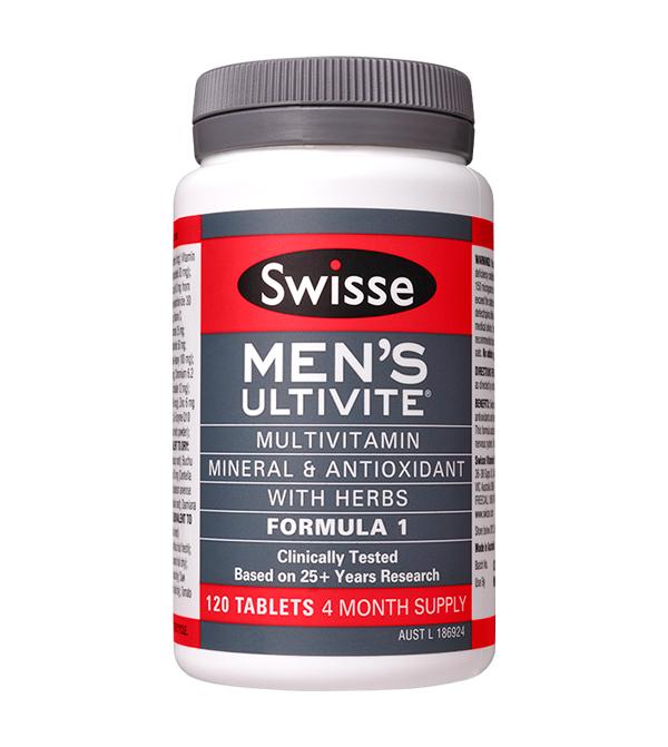 Swisse Mens Ultivite Formula 1 Tablets 120