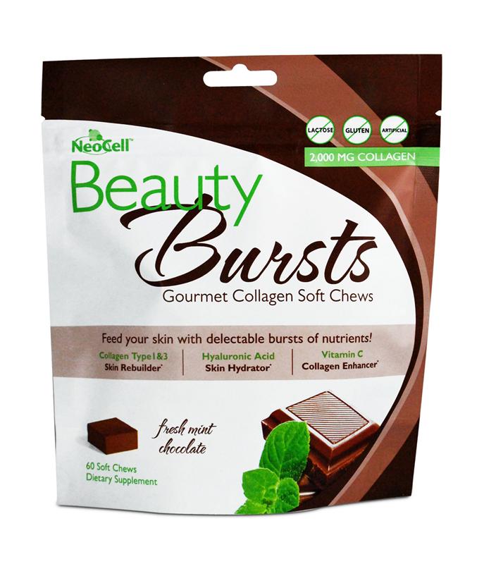 NeoCell Beauty Bursts Collagen Soft Chews 60 - Fresh Mint Chocolate