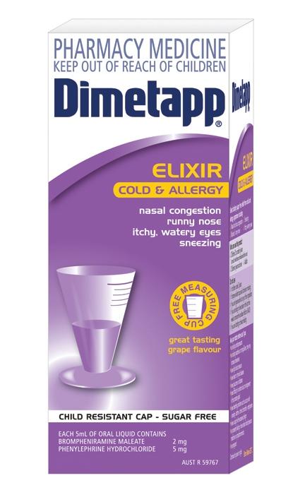 Dimetapp Cold & Allergy Elixir 200ml